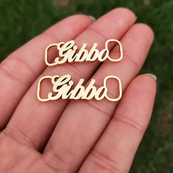 

Sports Shoe Jewelry Custom Name Shoe-buckle Women Men Rose Gold Personalized Nameplate Buckie For Kid's Baby Girl