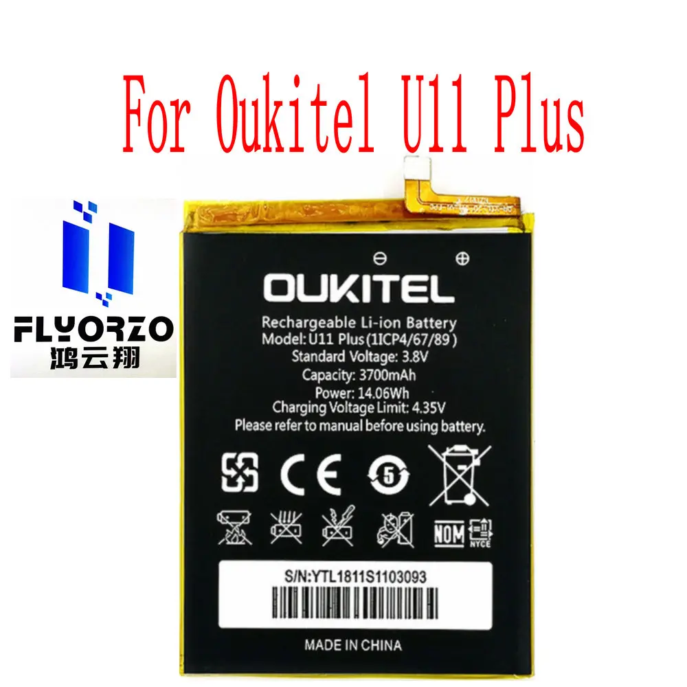 

Original New High Quality 3700mAh U11 Plus Battery For Oukitel U11 Plus Mobile Phone