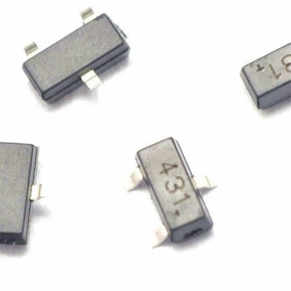 50PCS TL431 431 TL431A SOT-23 Chip Regulators Transistor mosfet transistor