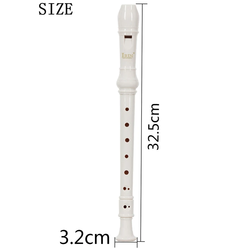 ИРИН Abs рекордер кларнет сопрано длинная флейта барокко рекордер Fingering музыкальный инструмент Аксессуары для начинающих(белый