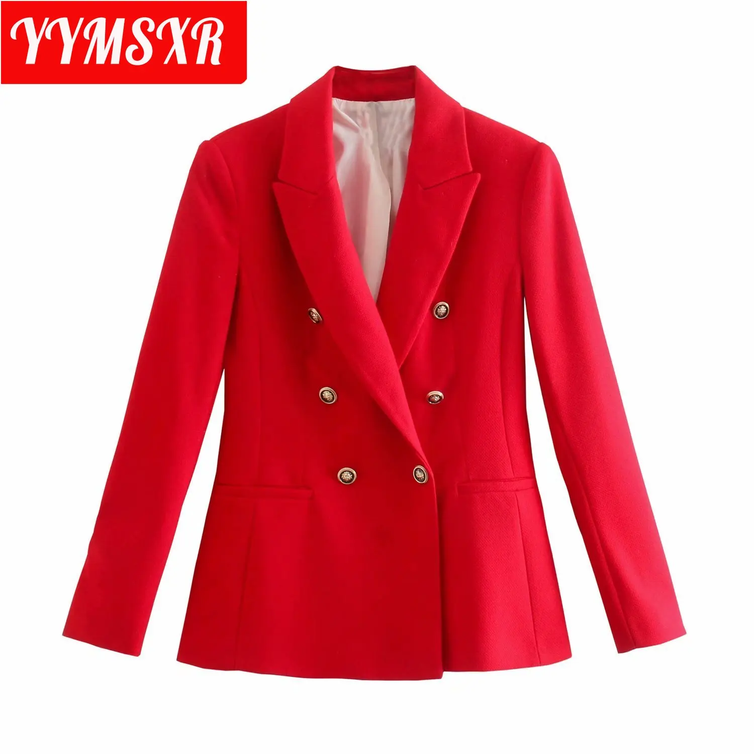 Women Suit Jacket Coat Fall 2021 New European and American Style Solid Color Slim All-match Clothes Pure Casual | Женская одежда