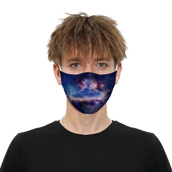 

1 Pc Face Mask Fashion Printting Unisex Dustproof Windproof Foggy Haze Face Mouth Cover Pm2.5 With Gasket Filter Mascarillas