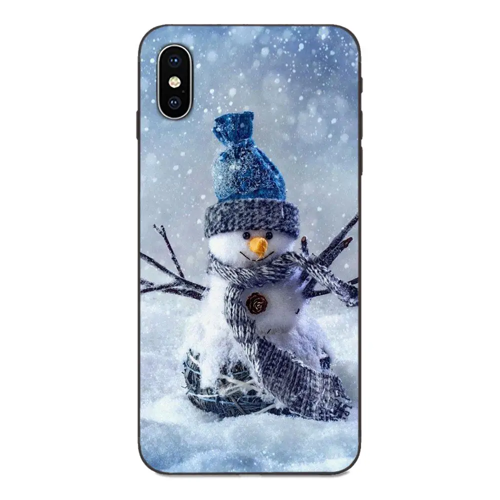 as picture Чехол из ТПУ с узорами для Xiaomi Redmi Note 3 3S 4 4A 4X5 5A 6 6A 7 7A K20 Plus Pro S2 Y2 Y3 фон с изображением зимы снеговика снега - Цвет: as picture
