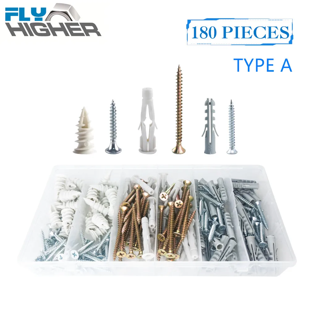 

Nylon Drywall Anchor Hollow wall plug with tapping screw kit