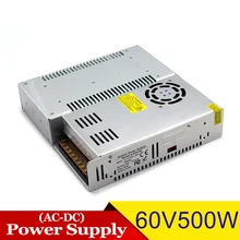 Питание dc 60V 8.3A 500w Источники питания трансформатор привода 110 В 220 переменного тока до DC60V Мощность адаптер для CNC машина "сделай сам" CCTV мотор