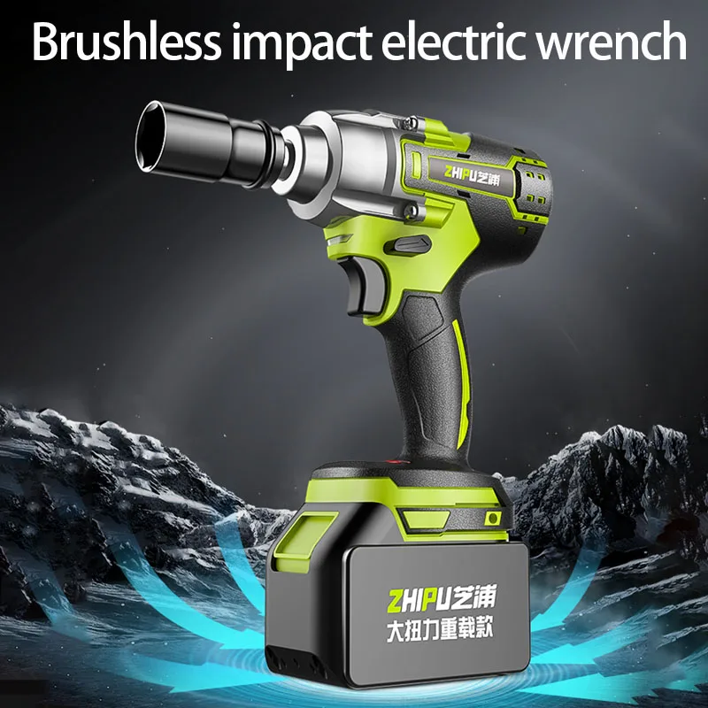 GUYX 189 brushless handheld lithium battery charging wrench impact scaffolding woodworking electric wrench sleeve