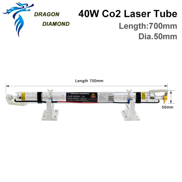 DRAGON DIAMOND 40W Co2 Lser Tube dimetro 50mm lunghezz 700mm per mcchin d tglio per incisore Lser 2022 nuovo tipo|Woodworking Mchinery Prts|  -2
