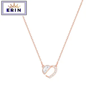 

ERIN High quality SWA fashion heart pink Superman pendant women's Necklace