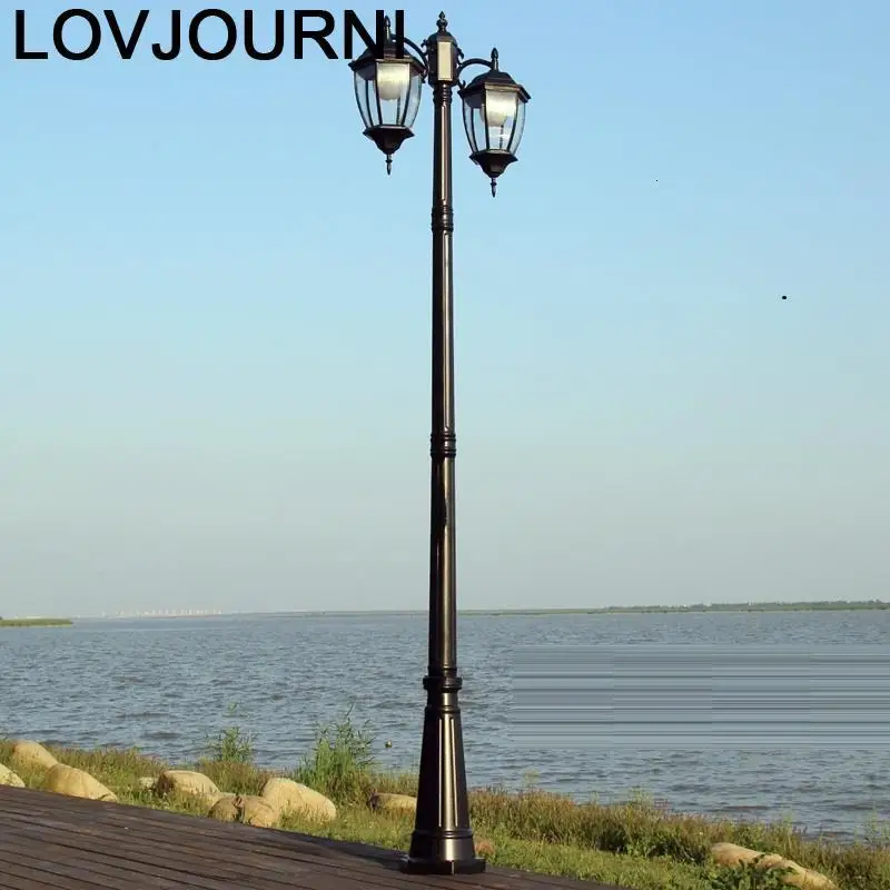 Квадратный светильник в стиле Jalan Farola Lampadaire Lampione Giardino Straatverlichting уличный |