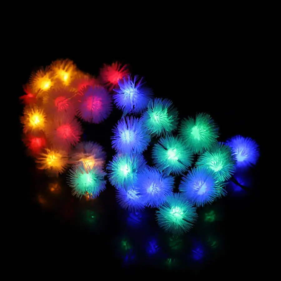 Солнечные 30LED гирлянды в форме шара для дома, сада, двора, вечерние гирлянды для улицы
