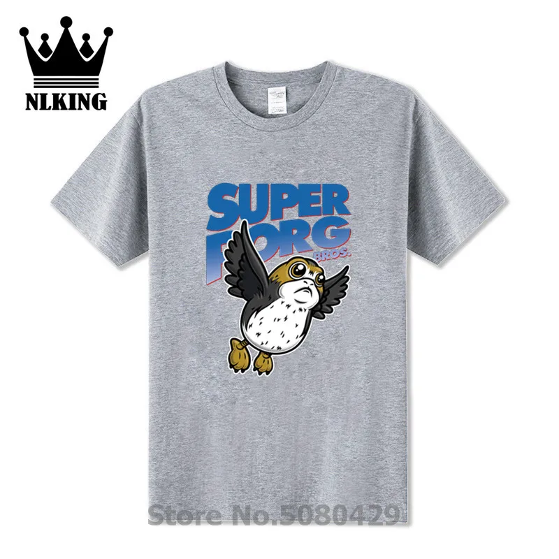 Super Porg Bros/Модная 3D забавная футболка японская анимация Genius Elf Monster Camisetas/футболка