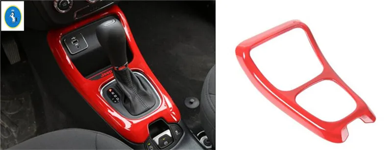 Model C Yimaautotrims коробка передач рамка Крышка отделка Подходит для Jeep Компас левосторонний привод модель ABS - Название цвета: Model C