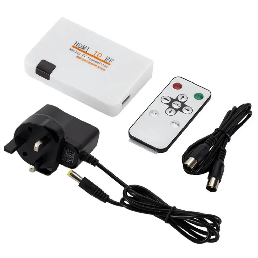 Для HDMI в РЧ коаксиальный конвертер коробка с пультом дистанционного управления адаптер HDMI передачи радиочастотного сигнала адаптер