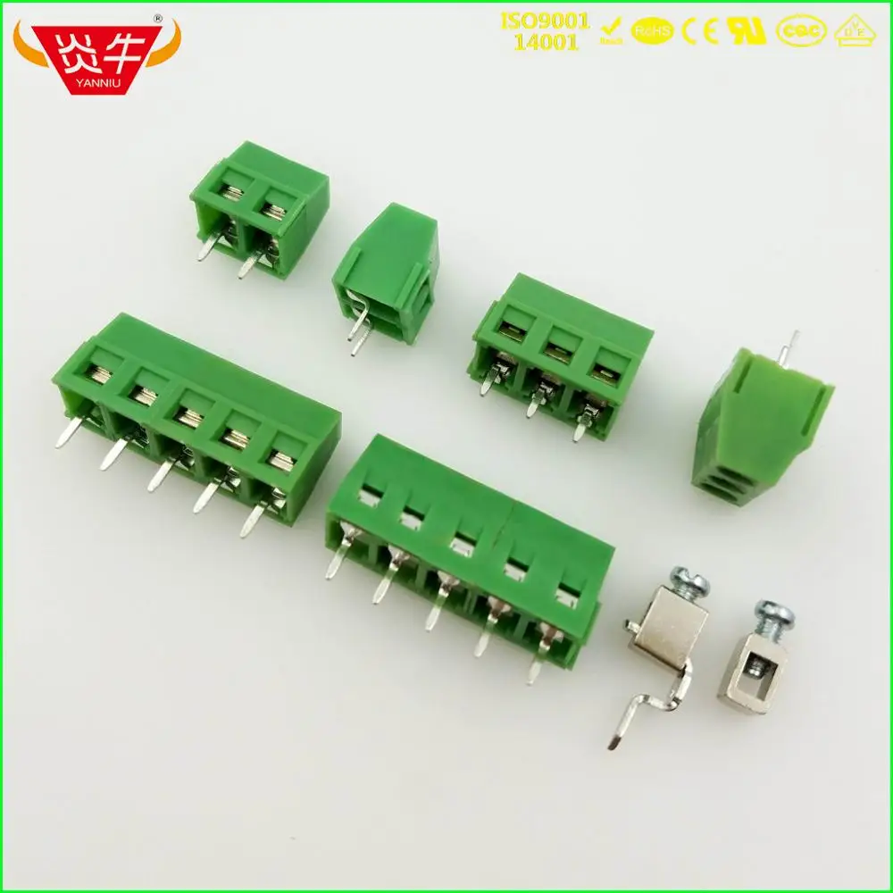 KF127 5,0 2P 3P PCB универсальные Винтовые клеммные блоки DG127 5,0 мм 2PIN 3PIN MKDSN 1,5/2-5,0 1729018 Феникс контакт DEGSON YANNIU