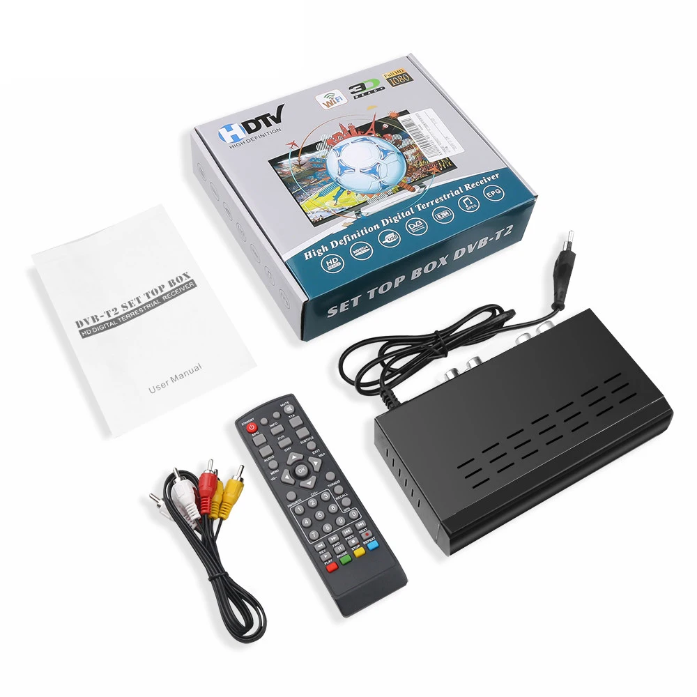 M2 DVB-T/DVB-T2 ТВ тюнер приемник ТВ коробка HDMI CVBS цифровой ...