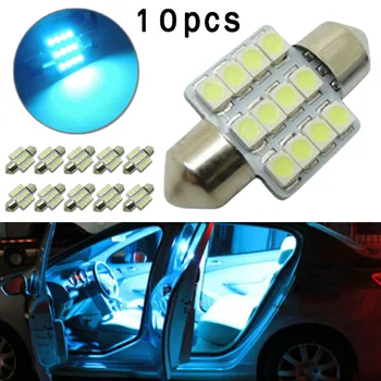 

12 SMD Dome lights LED 5050 10pcs Set DC 12V Taillight Replacement Car