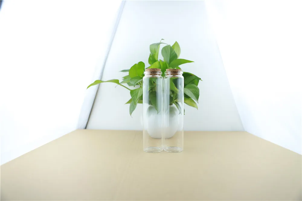 12pcs 47mm 240ml Cork Stopper Glass Bottles Spicy Storage Jar Bottle Food Containers Glass spice candy Jars Vials (4)