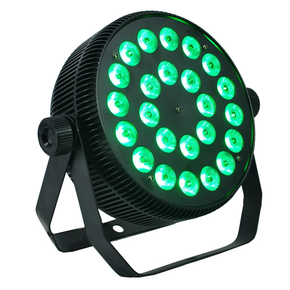 Gigertop Новый 24x12 Вт RGBW светодиодный плоский Алюминий Led Par Светильник Тихая