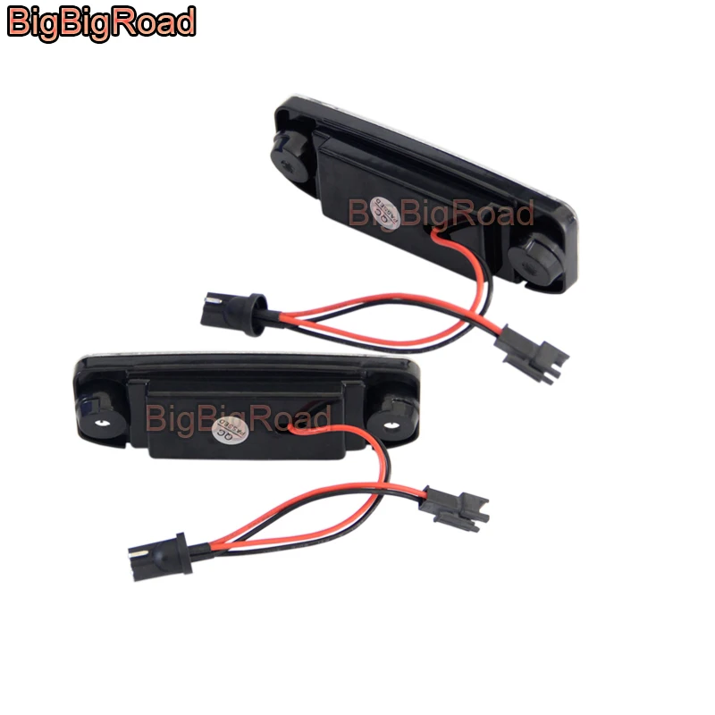 BigBigRoad Car License Plate Lights Number Frame Light For Hyundai Veracruz ix55 Accent MC 2005~2011 Sonata NF GF YF / i45