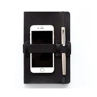 Multi-function Diary Notebook Strap Bundle Fixed Mobile Phone Gel Pen Elastic Band Diary Companion 1