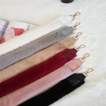 

Maomao shoulder strap ladies bag accessories with plush shoulder strap fashion hand bill of lading shoulder replacement strap