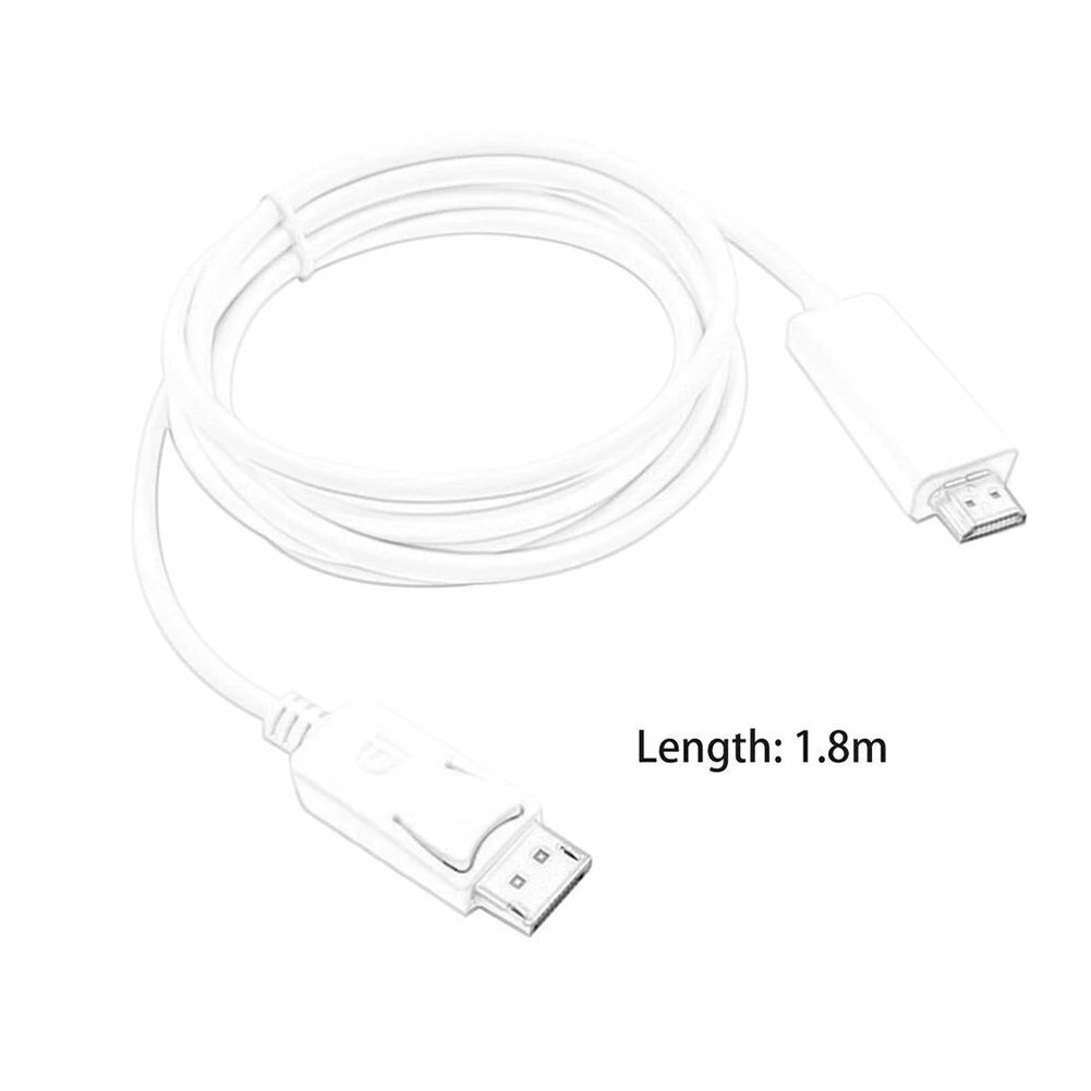 Дисплей порт к HDMI кабель адаптер стабильный Компьютерные аксессуары ноутбук ПК Быстрый HD ПВХ видео дисплей 4K 1080P
