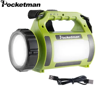 

8000LM 80W LED Rechargeable Search Light Long Use Lantern Water Resistant 2 side night light lamp Outdoor Camping Spotlight