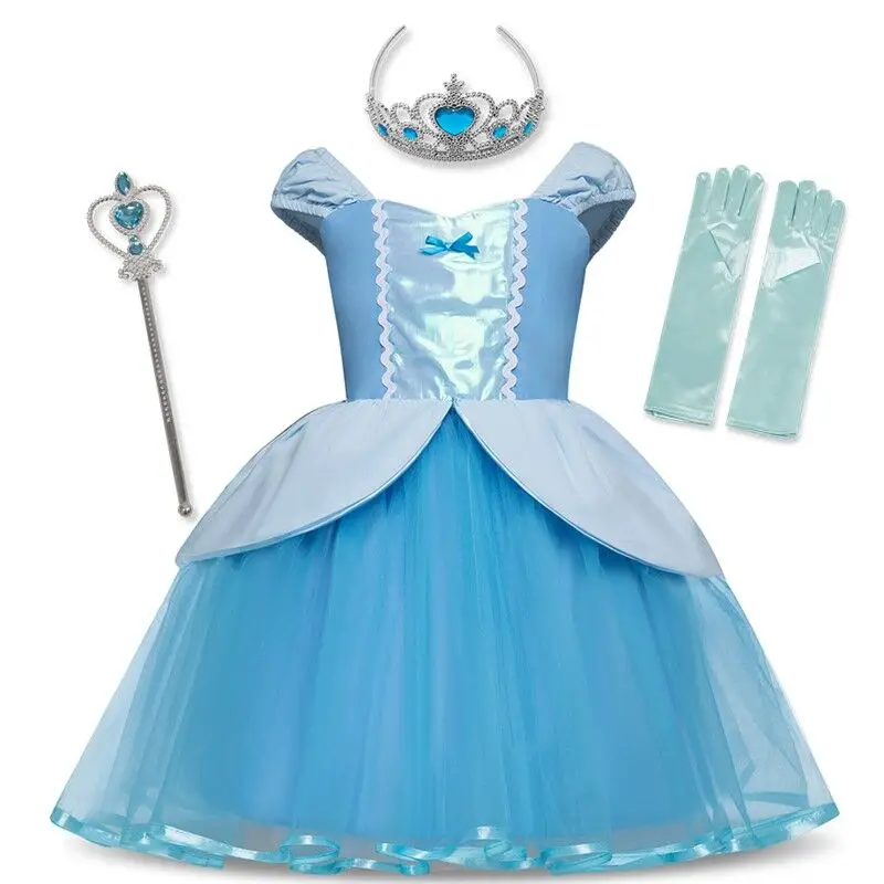 Платье для маленьких девочек Элегантная одежда принцессы костюмированной