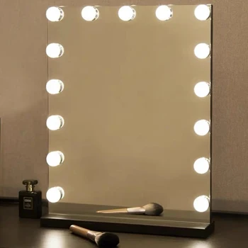 

USB LED 5V Makeup Mirror Light Bulb Hollywood Vanity Lights Stepless Dimmable Wall Lamp5 10Bulbs Kit for Dressing Table