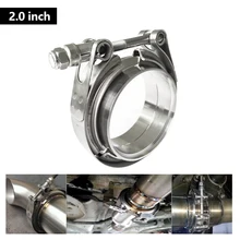 

Motorcycle Exhaust V Band Clamp Flange Kit Quick Release Clamp Stainless Steel Exhaust Clamp Clip Motorcycle Accessories