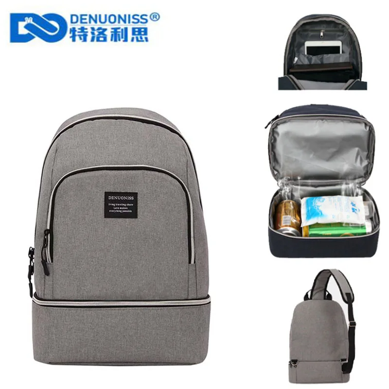 DENUONISS Creative Insulation Bag Slanting Cool Pack Picnic Bakcpack Cooler Bag Multi-function Eva Cooler Backpack Cool Bag