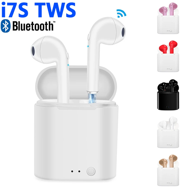 I7s Tws Bluetooth наушники Телефон беспроводная гарнитура Мини с зарядным устройством