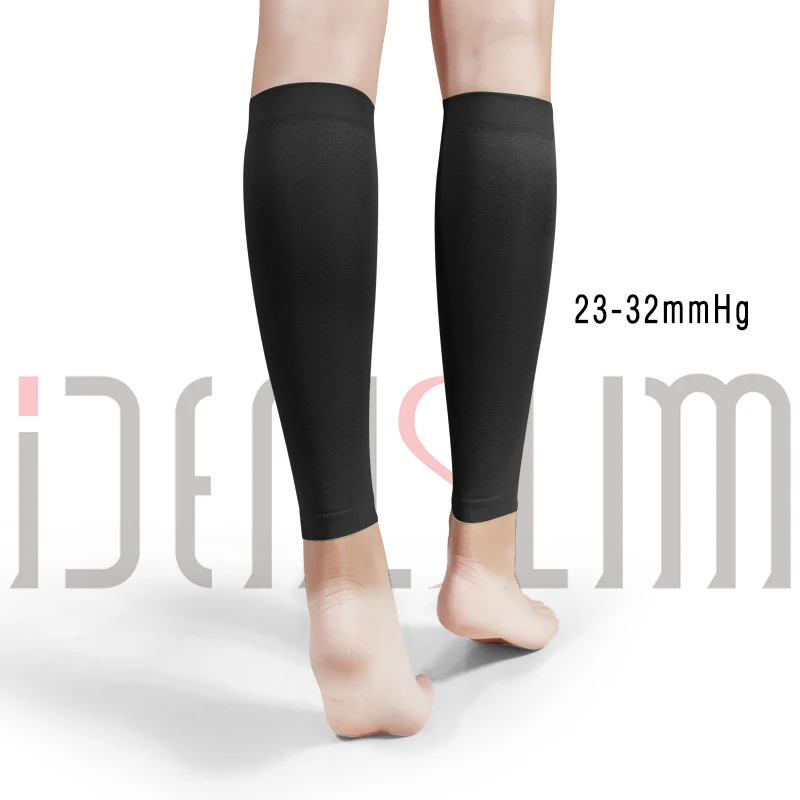 IDEALSLIM/2 пары носков для мужчин и женщин, компрессионный наколенник, высокие носки, Компрессионные носки до середины икры