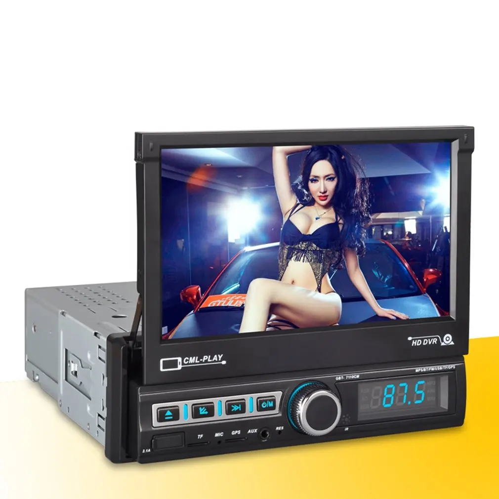 7110GM Bluetooth стерео Авто медиа MP5 плеер RC управление камера заднего вида пульт дистанционного управления Автомобильная камера заднего вида