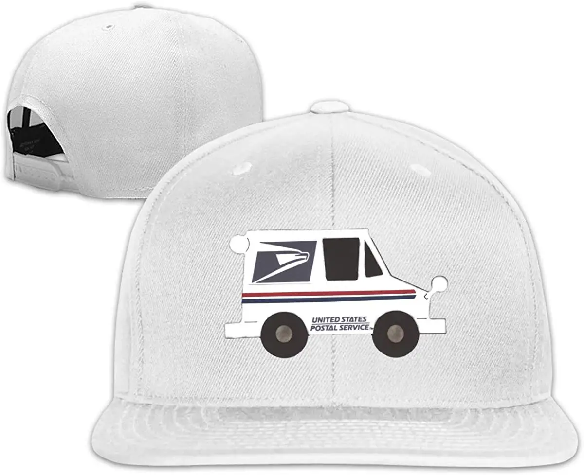 Tsdfcмужская и женская подарок почтовый грузовик дизайн плоский Дальнобойщик Шляпа Регулируемая унисекс белый