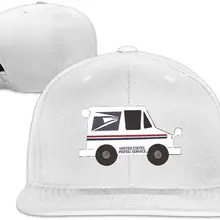 Tsdfcмужская и женская подарок почтовый грузовик дизайн плоский Дальнобойщик Шляпа Регулируемая унисекс белый