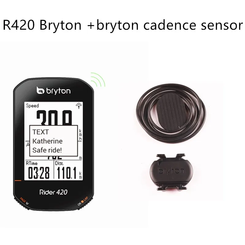 US $137.00 NEW R420 Bryton Rider Wireless GPS GNSS ANT Bluetooth Speed Cadence Heart Rate Power Bike Bicycle Cycling Computer