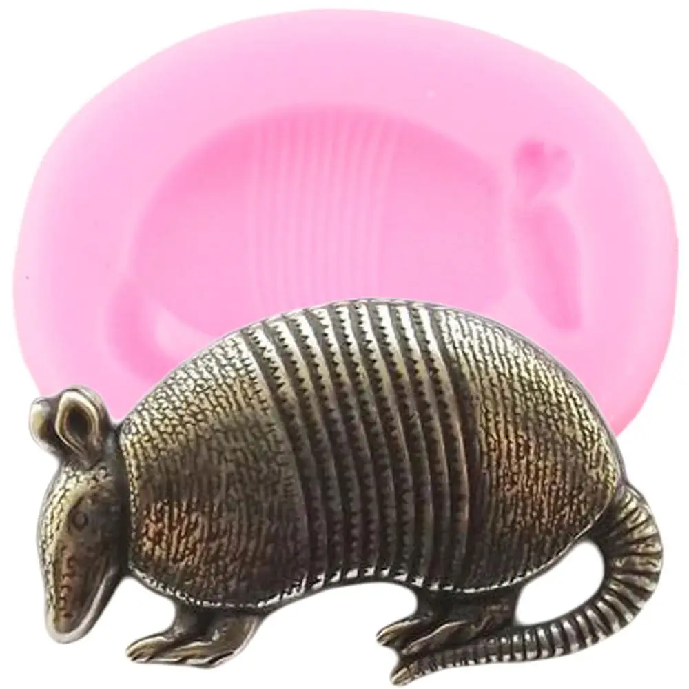 

3D Armadillo Mouse Silicone Mold Cupcake Topper Fondant Molds DIY Cake Decorating Tools Candy Clay Chocolate Moulds