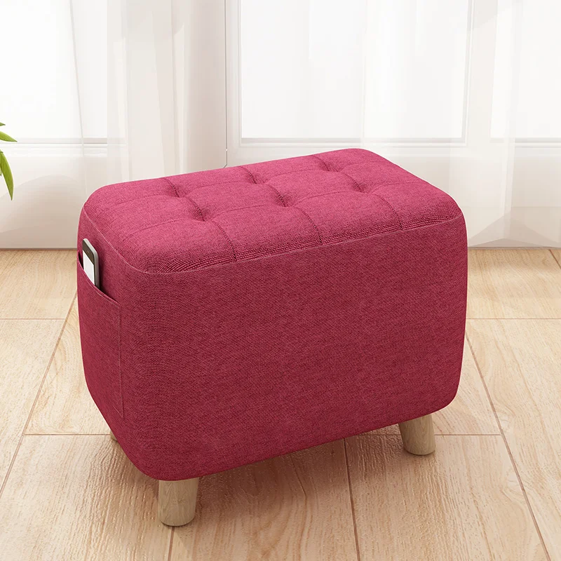 Small Stool Household Creative Small Stool Stool Stool Solid Wood Sofa Shoes Stool Door Footstool Cute Little Chair