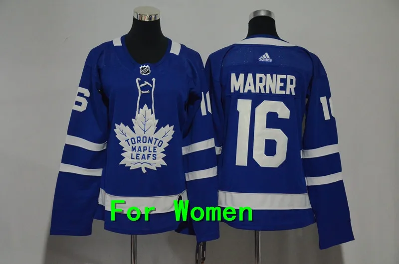 Женская одежда для взрослых с вышивкой Toronto Maple#91 John Tavares 34 Auston Matthews 16 Mitchell Marner Jersey