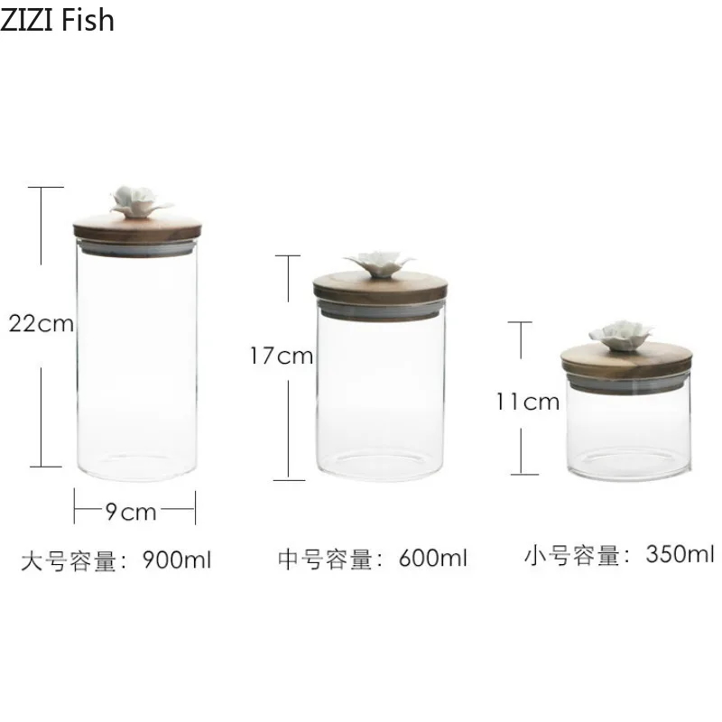 Бутылки для хранения пищевых продуктов прозрачные стеклянные банки Герметичные банки с крышкой большой емкости Tampion злаки конфеты банки чайная коробка