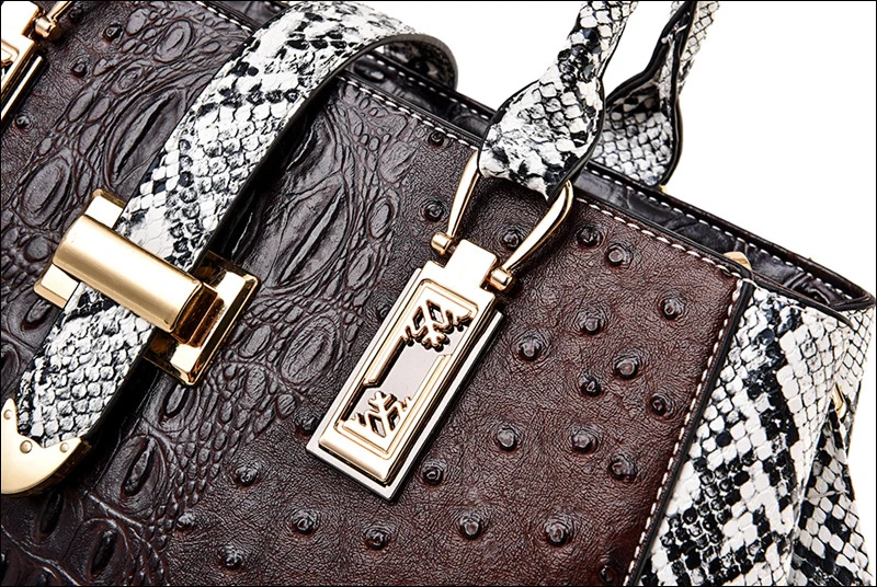Luxury Women Leather Handbags Alligator Pattern Women Leather Bag Shoulder Bag for Women Sac a Main Femme Ladies Hand Bags