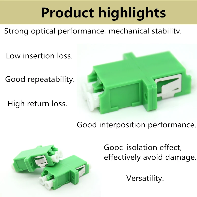 fast connector fiber Fiber Optic LC/APC SM SC Type Duplex Flange Coupling Carrier Class Fiber Adapter Coupler dual band wifi