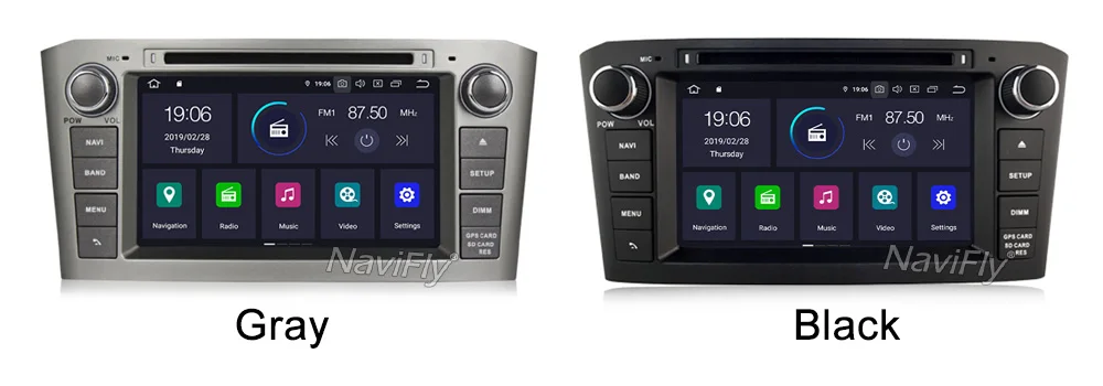 2 Din Android 9,0 авто gps навигации для Toyota Avensis T25 2003 2004 2005 2006 2007 2008 автомобильный dvd-радиоплеер