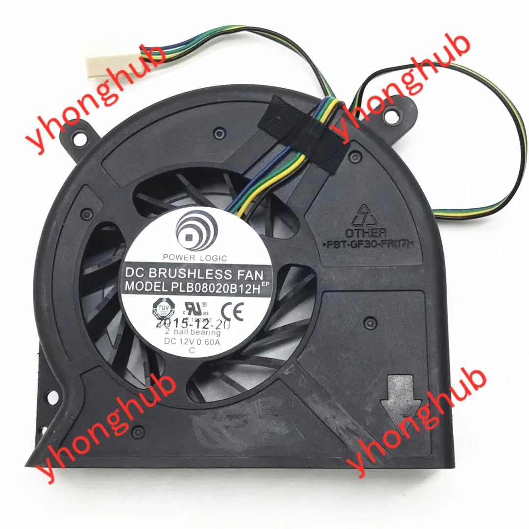 Refrigeração do Servidor da Lógica Plb08020b12h de Powr dc 12v 0.60a 4-wire fã de