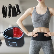 

LED Light Therapy Belt 660nm 850nm LED Belt Red Light Therapy Weight Loss Infrared Red Light Body Pad Wrap Belt for Pain Relief