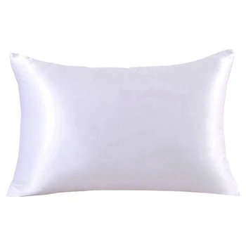 

Silk Zipper Pillowcase 1Pc 19mm 100% Nature Mulberry Comfortable Solid Color Silk Pillowcases for Healthy Multicolor