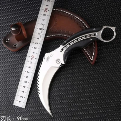 Фиксированный Karambit 9cr18mov лезвие сталь+ G10 Ручка уличный кемпинг тактический охотничий коготь ножи утилита выживания EDC ручной инструмент