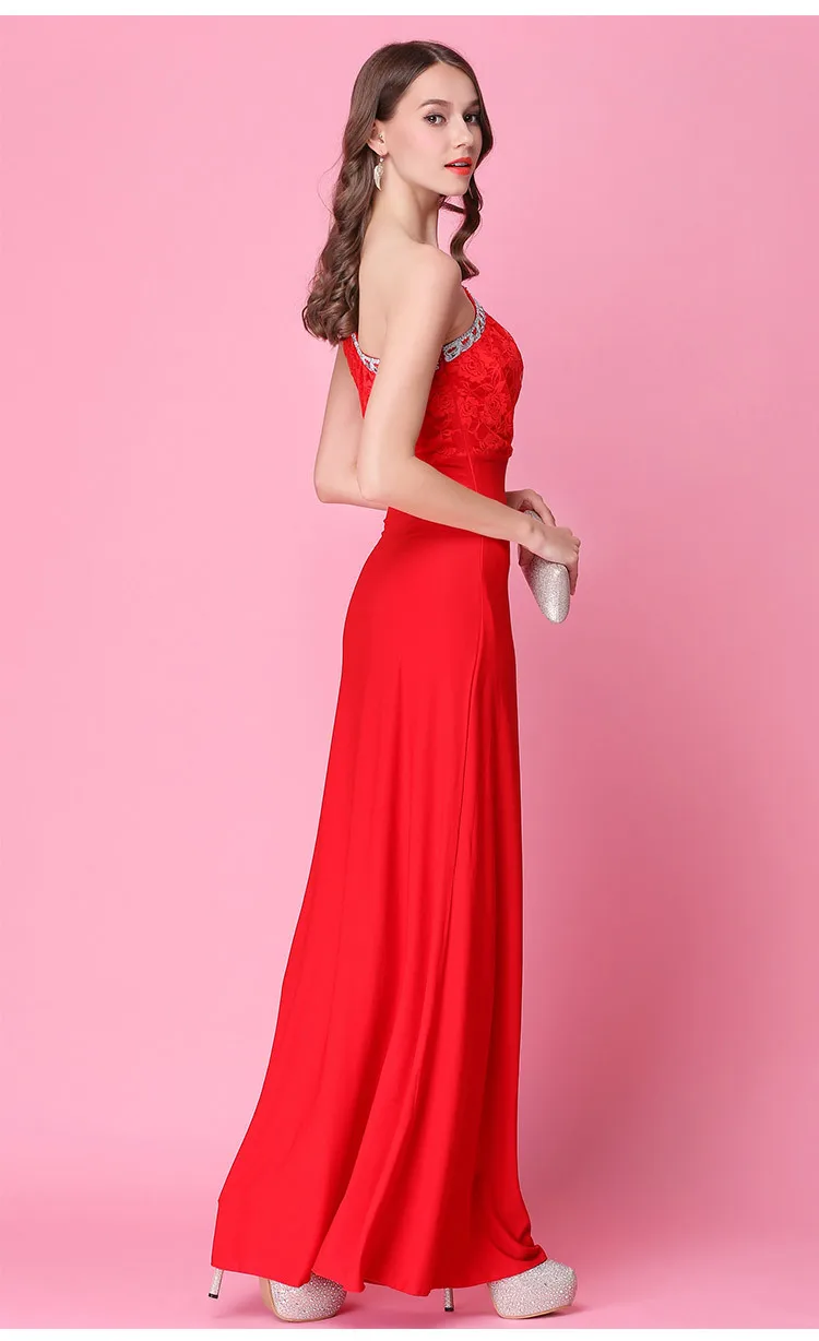 Women's Clothing Dresses Christmas sexy femme work office lady red lace red dress plus size autumn winter free ship