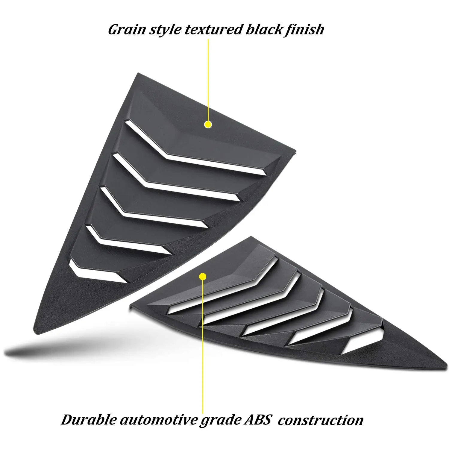 1 для 2010- Camaro LS LT RS SS GTS Quarter Side Window Совок жалюзи ABS оконная крышка Vent Lambo style(2 шт